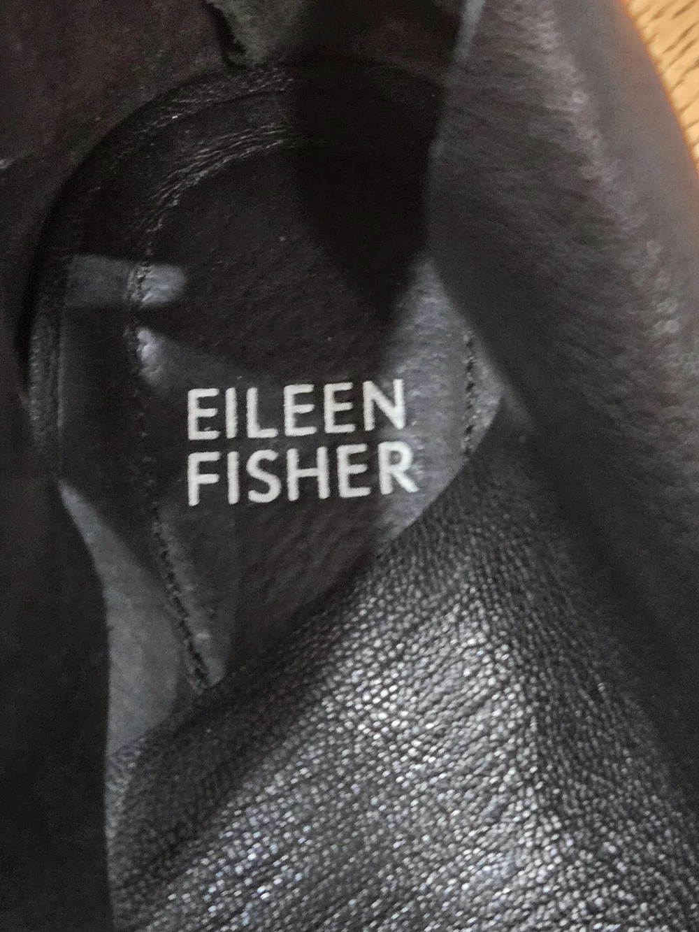 Eileen Fisher Black Leather Cutout Platform Sandals - Size 8
